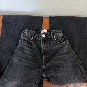 Dear John Wide Leg Black Jeans